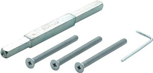 Befestigungsset Türd.72-77mm Schrauben-L.M6x85 verz. VK10mm Stift-L.155mm Hoppe®