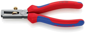 Abisolierzange L.160mm pol.Mehrkomp.-Hüllen m.Öffnungsf.KNIPEX