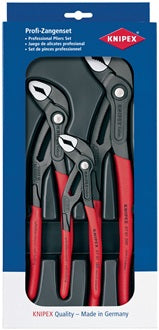 Zangensatz Cobra®-Paket Inh.3tlg.grau atram.Kunststofftiefziehteil KNIPEX