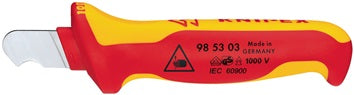 Abmantelungsmesser L.155mm Klingen-L.28mm VDE Mehrkomponentengriff KNIPEX