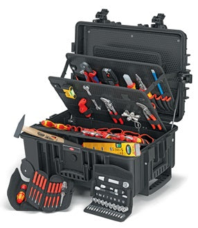 Werkzeugkoffer Robust45 Elektro 63-tlg.Koffer a.schlagfestem PP f.Elektriker