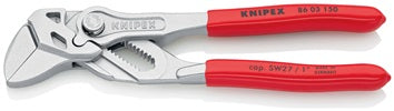 Zangenschlüssel L.150mm Spann-W.27mm verchr.Ku.-Überzug KNIPEX