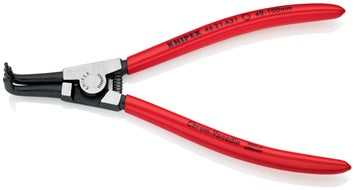 Außensicherungsringzange A 31 f.Wellen D.40-100mm 90Grad gew.L.200mm KNIPEX