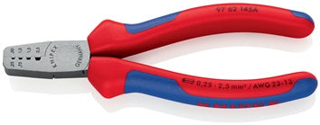 Aderendhülsenzange Gesamt-L.145mm 0 25-2 5 (AWG 23-13) mm² pol.Mehrkomp.-Hüllen