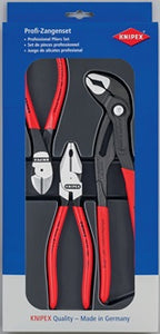 Zangensatz Kraft-Paket Inh.3tlg.pol.Kunststofftiefziehteil KNIPEX