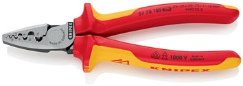 Aderendhülsenzange Gesamt-L.180mm 0 25-16 0(AWG 23-5)mm² pol.Mehrkomp-Hüllen VDE
