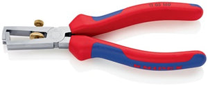 Abisolierzange L.160mm verchr.Mehrkomp.-Hülle m.Öffnungsf.KNIPEX