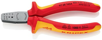 Aderendhülsenzange Gesamt-L.145mm 0 25-2 5(AWG 23-13)mm² pol.Mehrkomp-Hüllen VDE