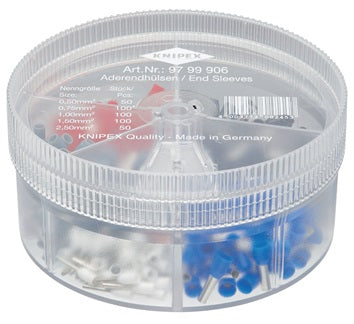Aderendhülsenbox 400-tlg.0 5-2 5mm² Ku.-Box KNIPEX