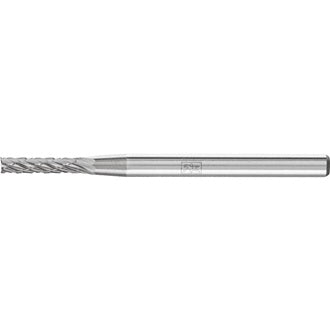 Kleinfrässtift Form ZYAS D.2mm Kopf-L.10mm Schaft-D.3mm HM Verz.3 PLUS PFERD