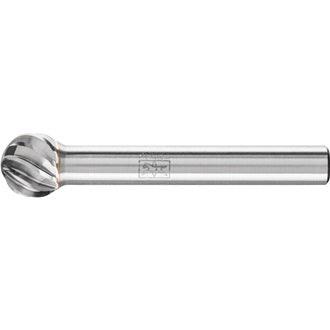 Frässtift KUD D.10mm Kopf-L.9mm Schaft-D.6mm HM Verz.INOX PFERD