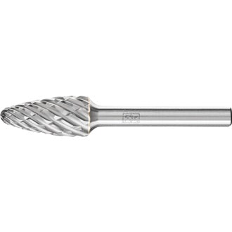 Frässtift RBF D.12mm Kopf-L.25mm Schaft-D.6mm HM Verz.STEEL PFERD