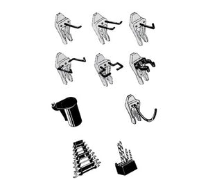 Werkzeughaken-Mixset 53tlg. f.Art.Nr.795605 795584 795698-699 Clip Mix 53