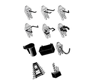 Werkzeughaken-Mixset 84tlg. f.Art.Nr.795605 795584 795698-699 Clip Mix 84