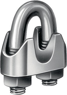 Drahtseilklemme ähnl.DIN 741 Gew.M5 Nenn-Gr.6 5mm verz.VE=200St.