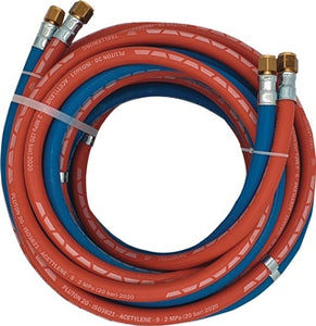 Autogengasschlauch L.15m ID 6/9mm Wandst.5/3 5mm blau/rot