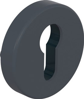 Schlüsselrosetten-Paar 306.23PB 92 Ku.92 Schildst.10 5mm PZ rd.HEWI