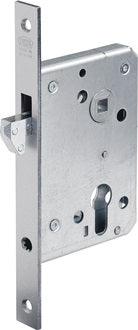 Schiebetür-Einsteckschl.0375 PZ 20/55/60/8mm silber ktg.Stulpl.205mm BKS