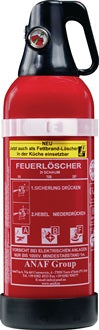 Schaumfeuerlöscher FLS 3453 2l Brandkl.8 A 70 B 25 F m.Manometer m.Halter GEV