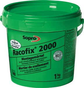 Montagemörtel Racofix® 2000 1:3 Raumteile (Wasser/Mörtel) 1kg Eimer SOPRO