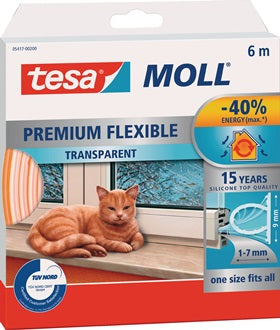 Silikondichtung tesamoll® 5417 B9mmxH7mmxL6m transp.TESA