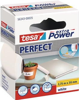 Gewebeband ext.Power® 56343 weiß L.2 75m B.38mm Rl.TESA