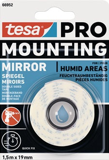 Montageband Mounting PRO Spiegel 66952 weiß L.1 5m B.19mm TESA