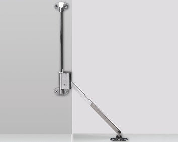 Klappenhalter Klassik D mit Lager L 258 D / 350  links  vernickelt