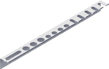Werkzeughalter-Leiste L.360mm weiß 1 Hak.ELEMENT SYSTEM
