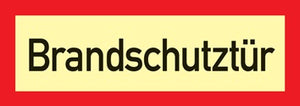 Brandschutzzeichen DIN 4066 L297xB105mm Brandschutztür Folie