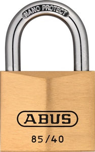 Zylindervorhangschloss 85/40 gl Schlosskörper-B.40mm MS gl.0709 ABUS