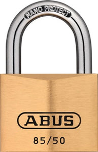 Zylindervorhangschloss 85/50 Schlosskörper-B.50mm MS versch.-schl.ABUS