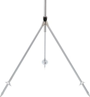 Dreibeinstativ 2xG1Zoll AG STA verz.m.Standspitzen GEKA
