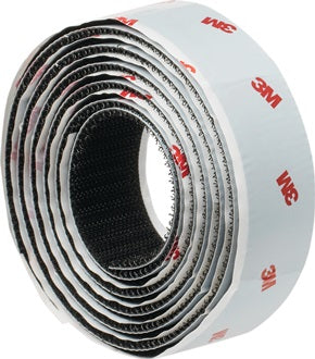 Haken- u.Schlaufenband SJ352B schwarz L.1 25m B.25mm Bl.3M