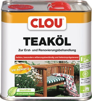 Teaköl farblos 2 5l Dose CLOU