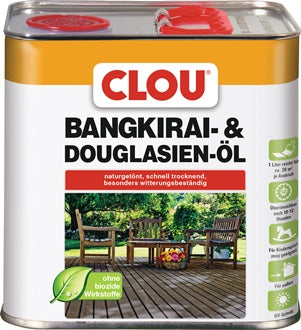 Bangkirai-/Douglasienöl naturgetönt 2 5l Dose CLOU