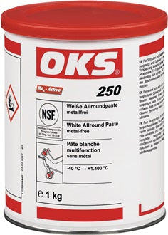 Weiße Allroundpaste OKS 250 weiß 1kg Dose OKS