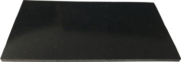 Gummiplatte B.1 4m L.10m D.3mm schwarz EPDM/SBR o.Gewebeeinlage