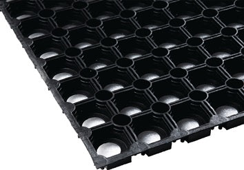 Gum.Ringmatte B.1m L.1 5m D.22mm schwarz NR/SBR o.Gewebeeinlage