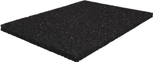 Bautenschutzmatte B.1 25m L.10m D.10mm schwarz Granulatgummi