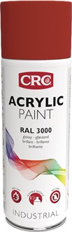 Farbschutzlackspray ACRYLIC PAINT feuerrot glänzend RAL 3000 400ml Spraydose CRC