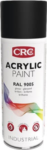 Farbschutzlackspray ACRYLIC PAINT tiefschw. glänzend RAL9005 400ml Spraydose CRC