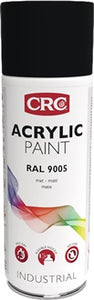 Farbschutzlackspray ACRYLIC PAINT tiefschwarz ma RAL 9005 400ml Spraydose CRC