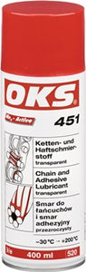 Ketten- u.Haftschmierstoff OKS 451 400ml transp.Spraydose OKS