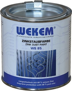 Zinkstaubfarbe WS85 dunkelgrau metallisch ma 375ml Dose WEKEM