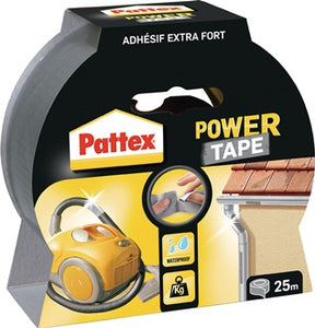 Gewebeband Power-Tape silber-grau L.25m B.50mm Rl.PATTEX