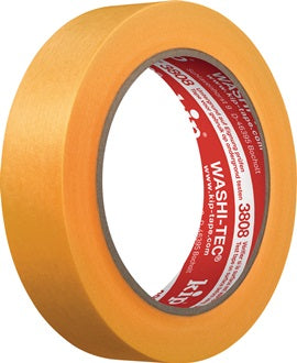 Abdeckband 3808 WASHI-TEC® Premium Goldkrepp® glatt orange L.50m B.18mm Rl.KIP