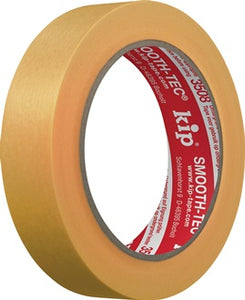 Glattkreppband 3508 SMOOTH-TEC® glatt gelb L.50m B.24mm KIP