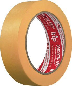 Glattkreppband 3508 SMOOTH-TEC® glatt gelb L.50m B.30mm KIP