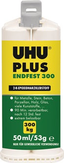 2K-Epoxidharzklebstoff PLUS ENDFEST 300 53g gelblich Doppelkart.UHU